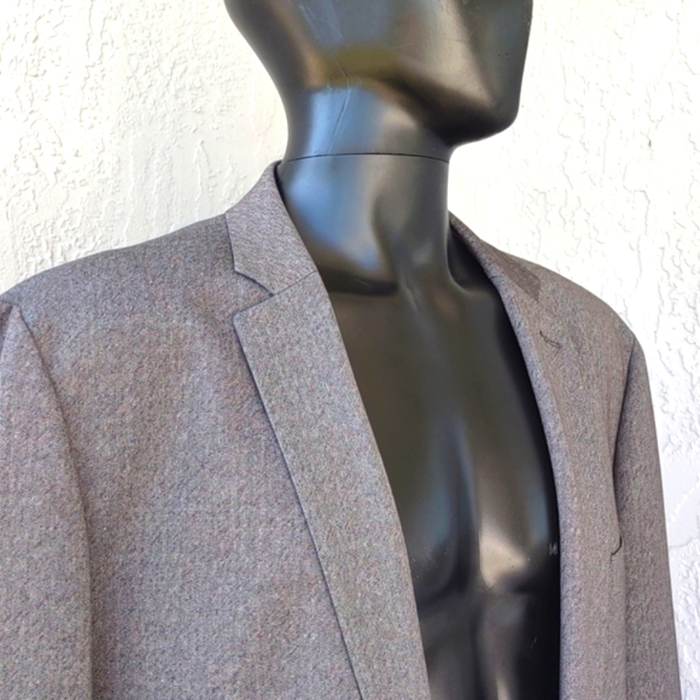 HAGGAR IN MOTION TAILORED FIT UNRESTRICTED KNIT BLAZER
